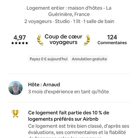 Сasa de vacaciones Maisonnette Avec Jardin à L'orée Du Bois Des Eloux *